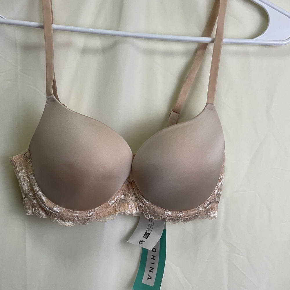 Dorina Women's Beige Lace 3/4 Pushup underwire Bra
